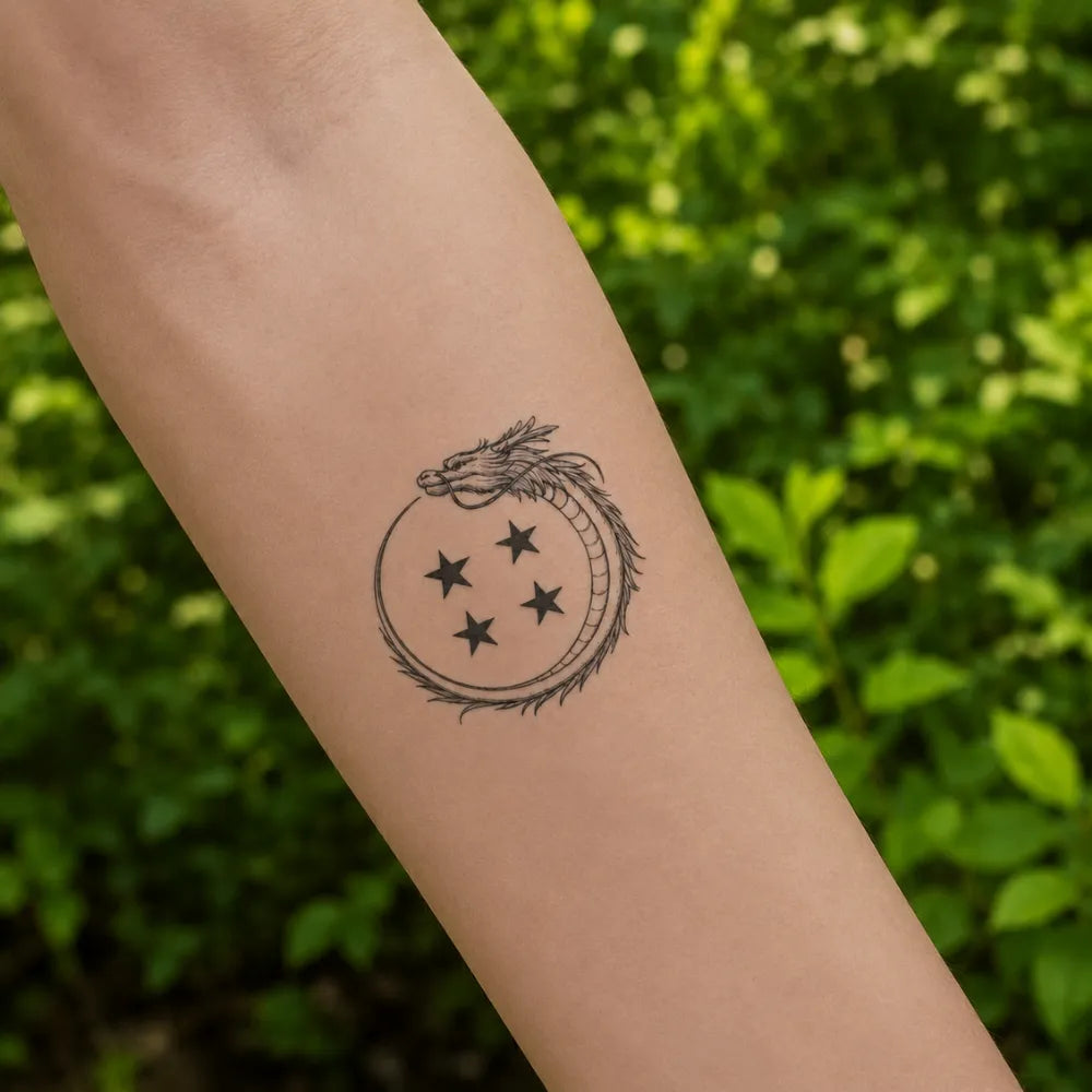 SafeTatt — Circular Dragon · fotografie tetování na kůži