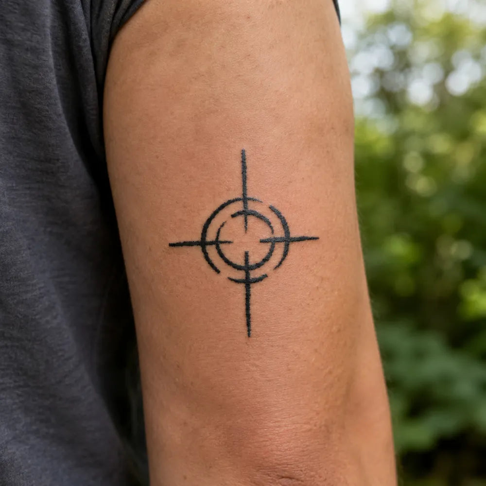 SafeTatt — In the Crosshairs · fotografie tetování na kůži
